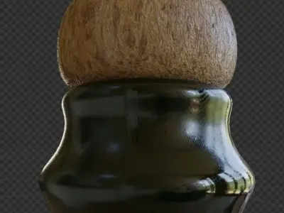 Champagne Bottle  Free 3D model