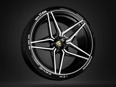 Racing Car Star Disk from the wheel 3D model