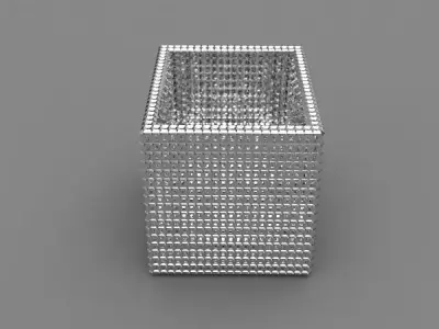 METALLIC CUBE PATTERN Free 3D model