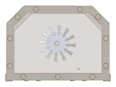 Pelton Wheel Turbine 3D model