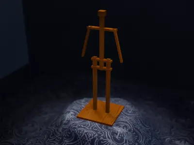 Wood Armor Stand 3D model