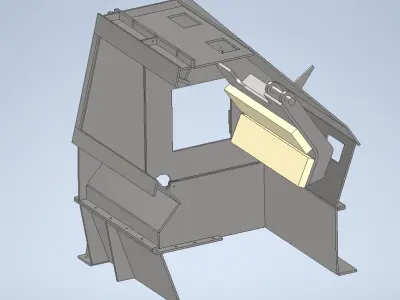 Body of the impact crusher 1300 - Sketch 3D model