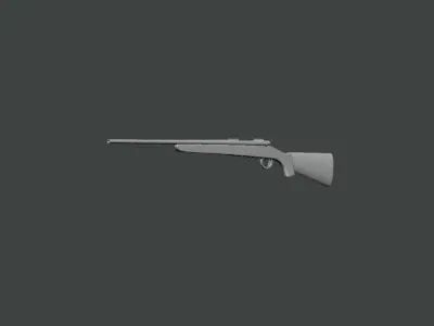 3D Model-GUN0012 rifle 3D print model
