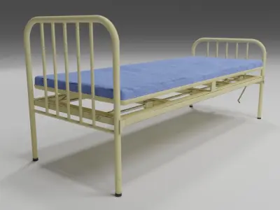 Hospital Bed - Low Poly Low-poly 3D model