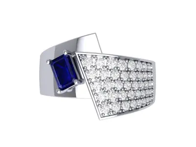Wedding Ring 3D print model 117