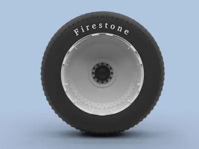 Wheel from monster truck 3D model by 3DTechDesign