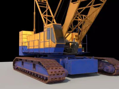 KOBELCO 7150 CRAWLER CRANE Low-poly 3D model