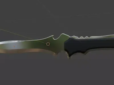 Knife 3D model 14