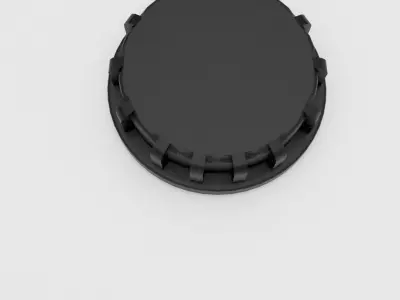 barrel plastic cap 3D model