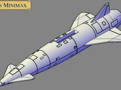 Avro Blue Steel Victor variant 3D print model