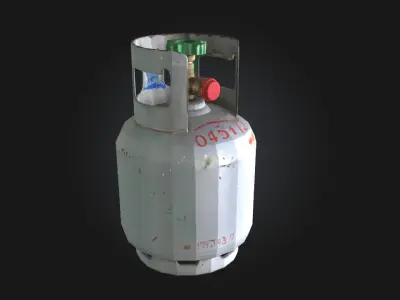Gas Cylinder  Essential Industrial Storage Unit 3D model