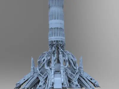 Nightshade Tower Fantasy baroque  3D model