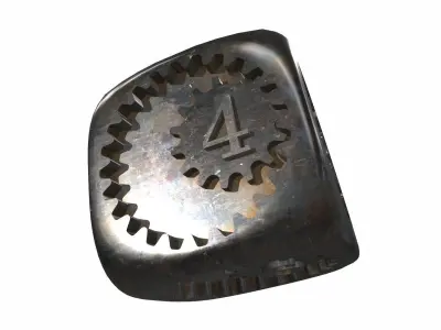 Dice play with numbers 3D model