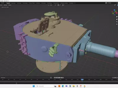 Panzer VI Tiger turret 3D model