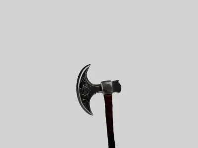 Viking Battle Axe Low-poly 3D model order