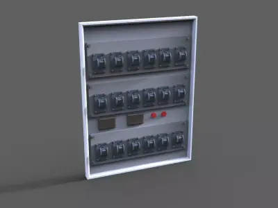 fuse box    fuse panel 3D print model