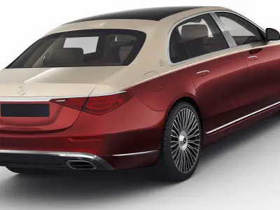Mercedes S-class Maybach 2021 3D model buy