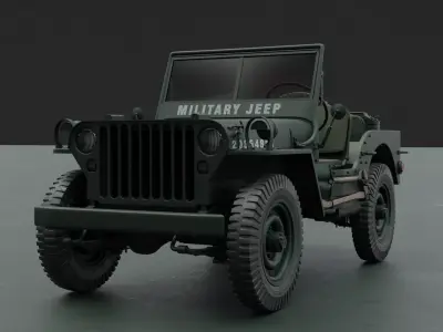 jeep willys 3D model