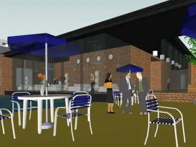 SU model of the office building of Building 3D model