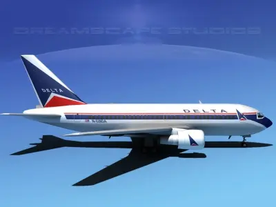 Boeing 767-100 Delta 1 3D model