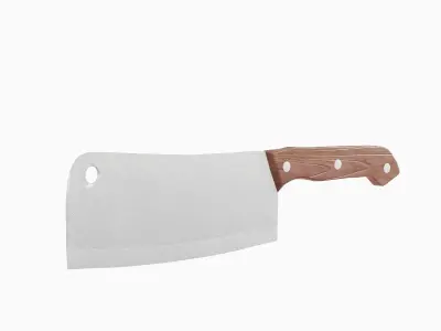 Meat Cleaver B 01 Low-poly 3D model