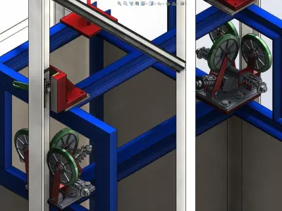 Custom Material Elevator design Free 3D model