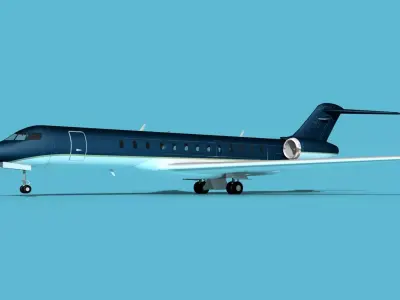 Bombardier Global 7000 V15 3D model