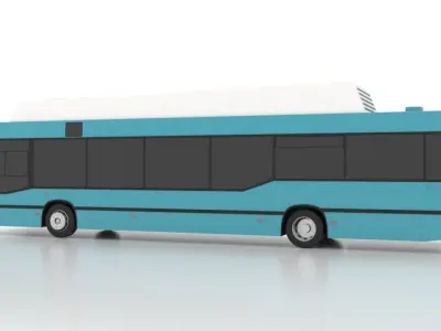 Mercedes-Benz O405N2U Hybrid Low Low-poly 3D model