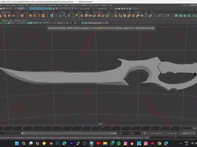 dragger model  Low-poly 3D model
