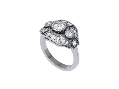 Wedding Ring  3D print model 211