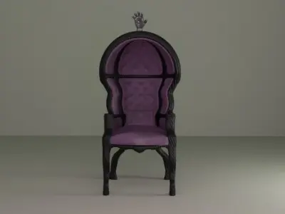 Gothic chair  3D model purchase