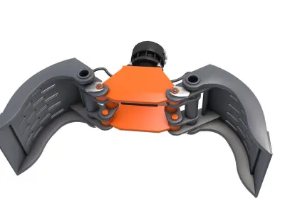 Hydraulic Stone Separating Grabs 3D model