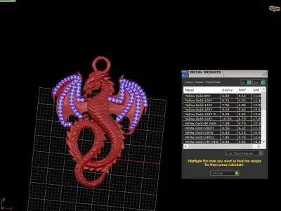 Dragon pandant 3D model