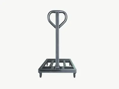 Hand Truck Low-poly 3D model 8