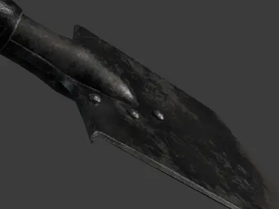USSR Shovel Low-poly 3D model