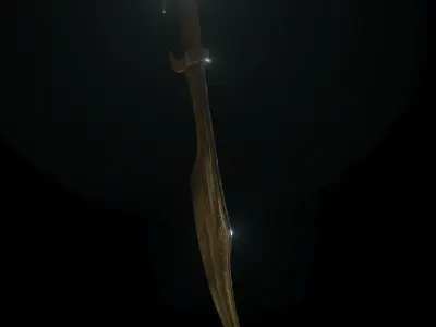 Spartans sword Low-poly 3D model