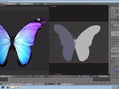 Animated lowpoly butterfly used in film Free low-poly 3D model