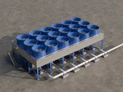 Air Cooled Condenser 3D model