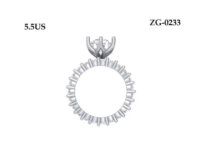 Wedding Ring  3D print model 270