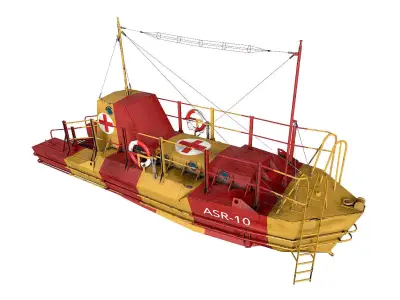  Rescue Craft  Low-poly 3D model