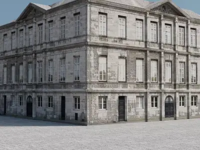 Old Building small Detailed 3D model