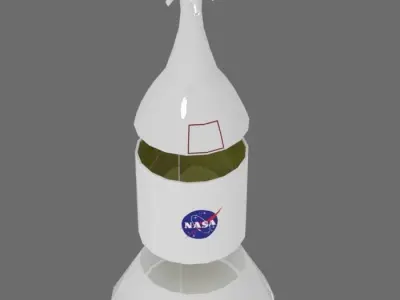 Rocket nasa space shuttle Free low-poly 3D model