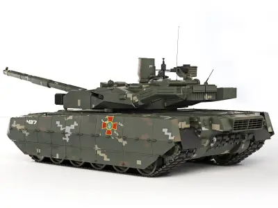 Tank T-84 Oplot-M 2010 3D model