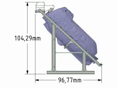 Type A lifeboat with stand 3D print model