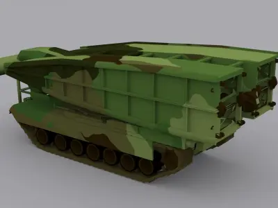 M60  Armoured  Vehicle Low-poly 3D model