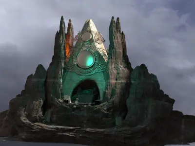 Oasis Tomb of pharaohs  3D model