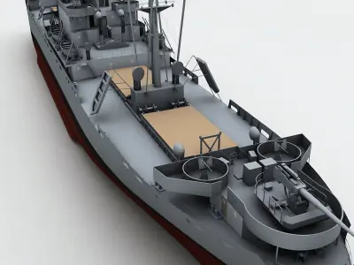 Liberty Ship Cargo Vessel 3D model