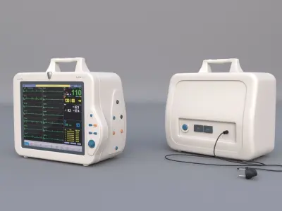 Patient Monitor 3D model