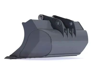 Liebherr Godet PL02 Grading Bucket 3D model