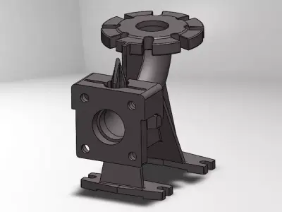 Pump TP 65E elbow fitting Free 3D model